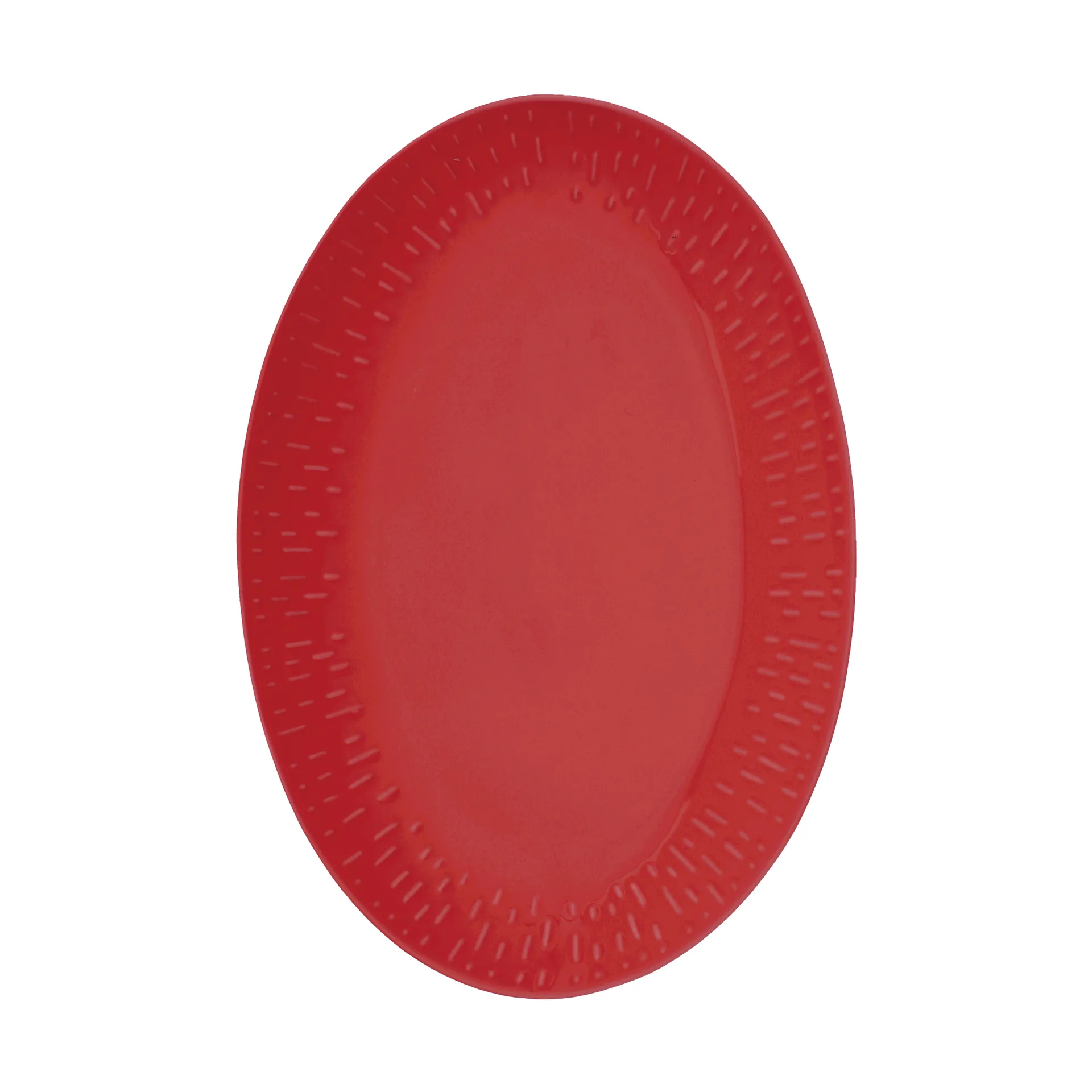Plat ovale Confetti, Chili, 25,5x36 cm Aida