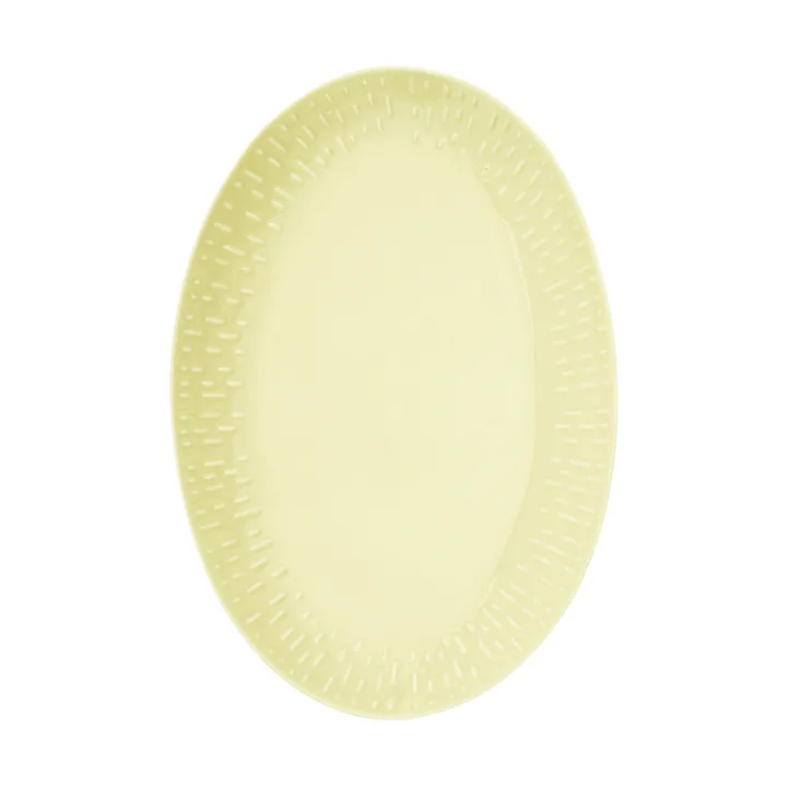 Plat ovale Confetti - Lemon, 25,5x36 cm - Aida