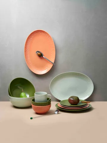 Plat ovale Confetti - Pistachio, 25,5x36 cm - Aida