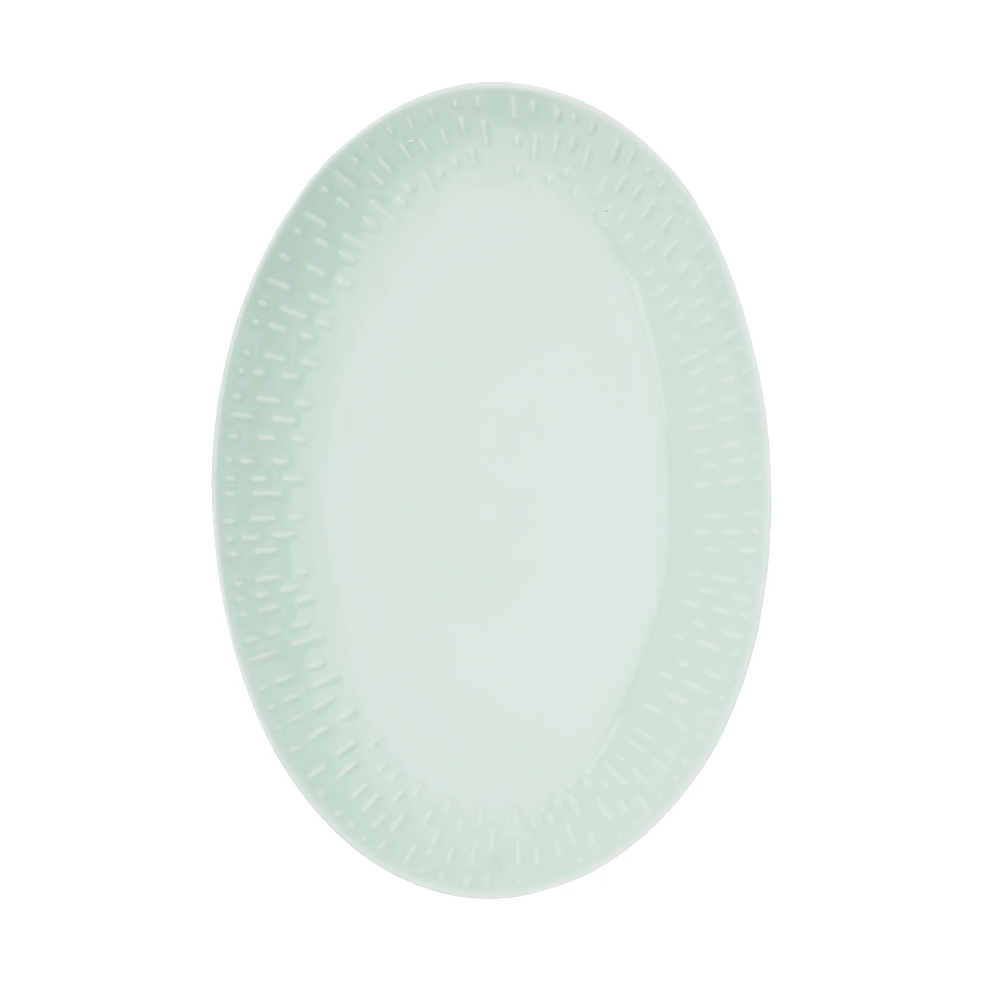 Plat ovale Confetti, Pistachio, 25,5x36 cm Aida