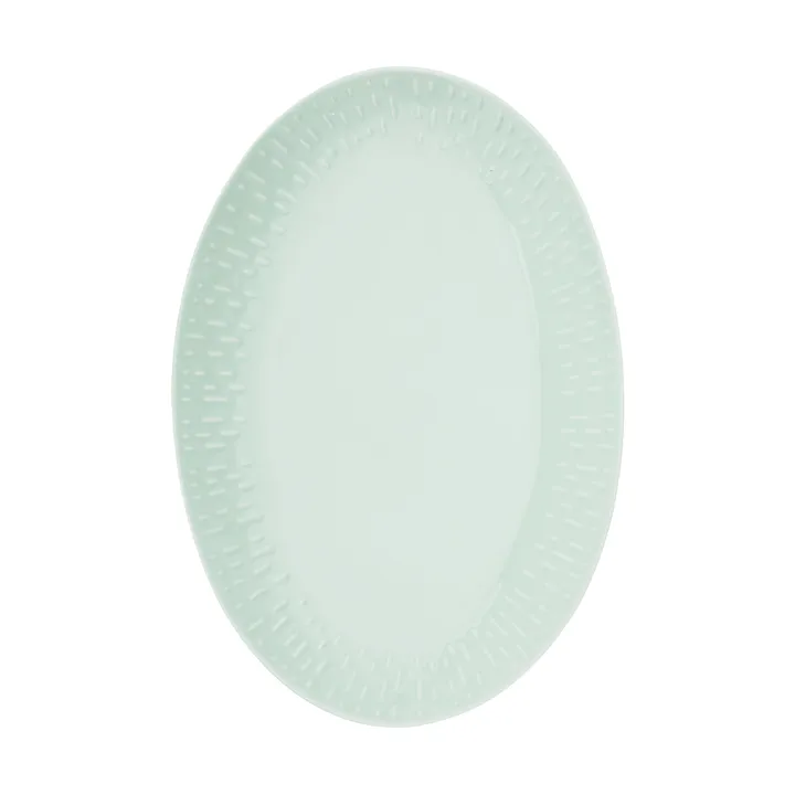Plat ovale Confetti - Pistachio, 25,5x36 cm - Aida