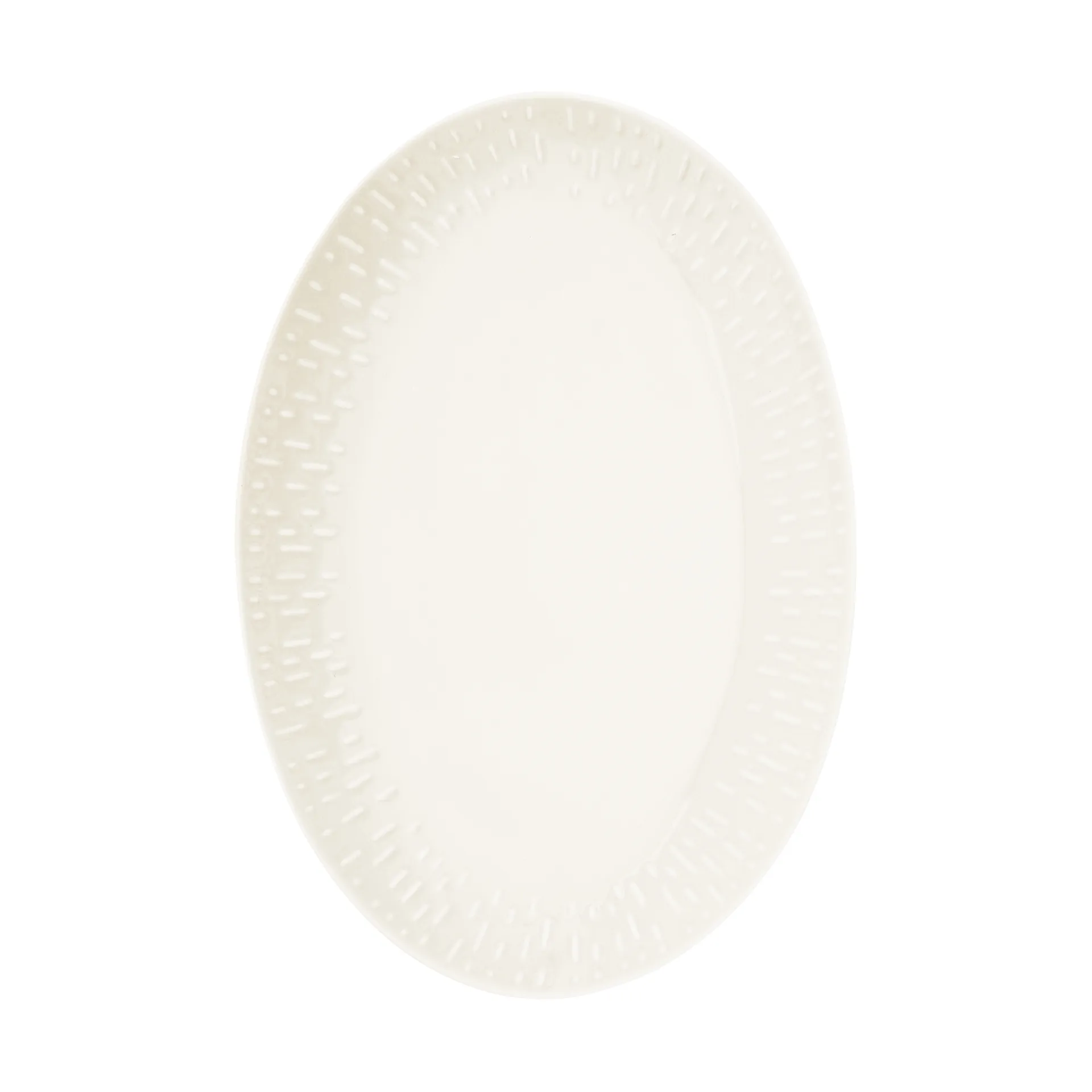 Plat ovale Confetti, Vanilla, 25,5x36 cm Aida