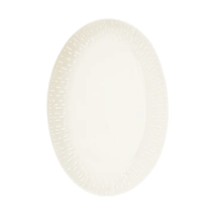 Plat ovale Confetti - Vanilla, 25,5x36 cm - Aida
