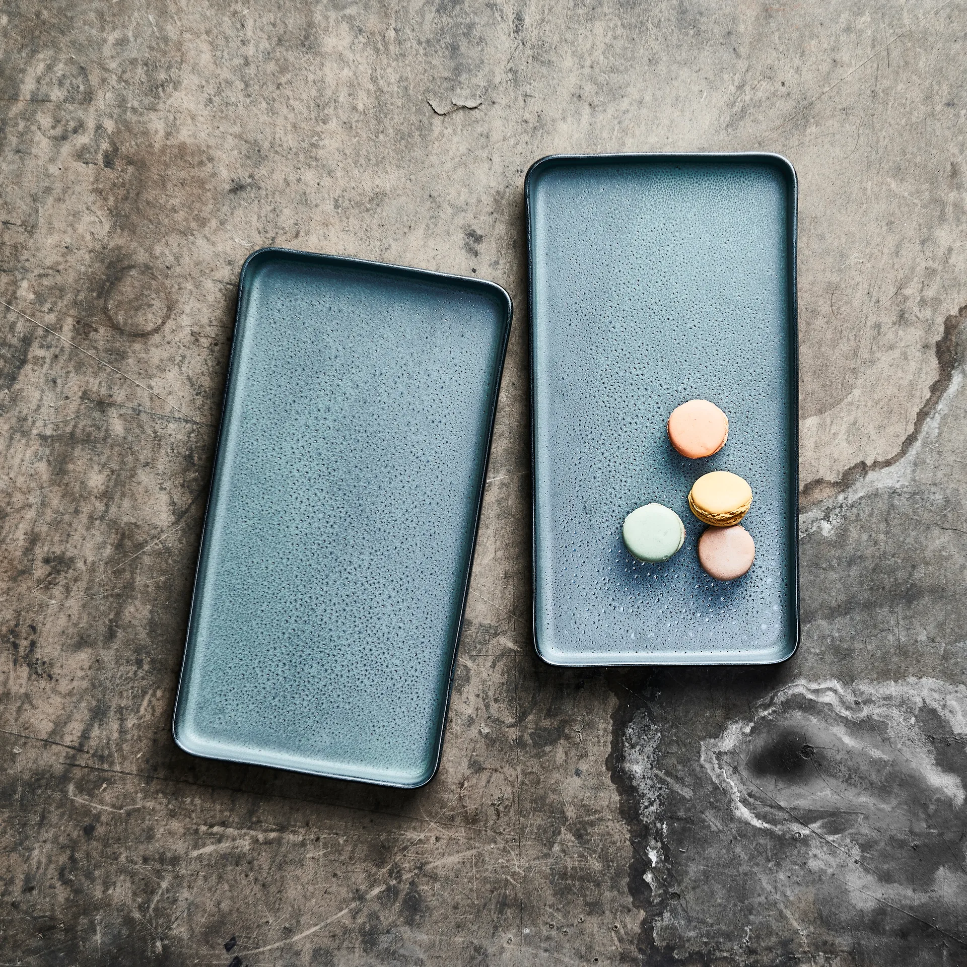 Plat Raw 18x34 cm Lot de 2, Northern green Aida