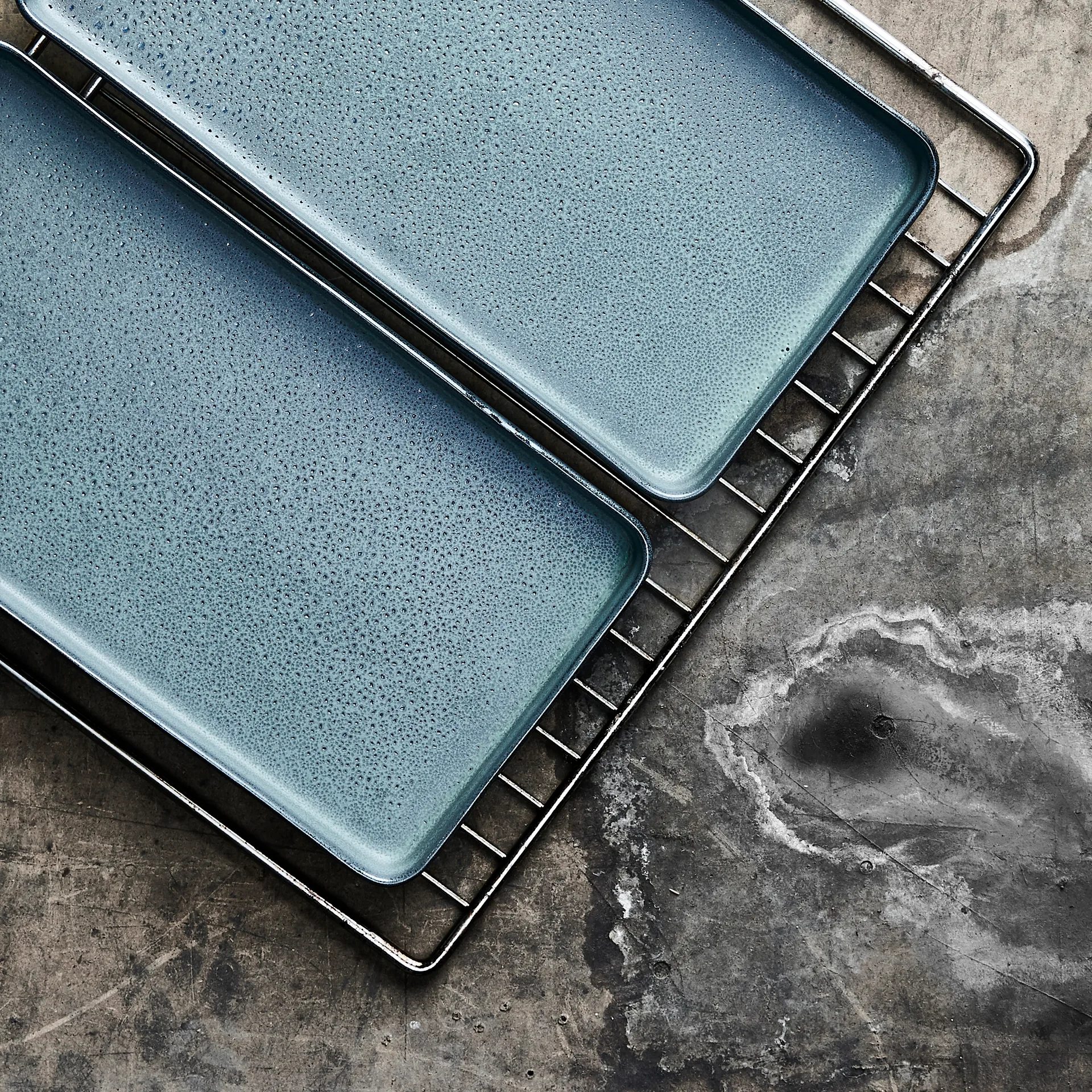 Plat Raw 18x34 cm Lot de 2, Northern green Aida