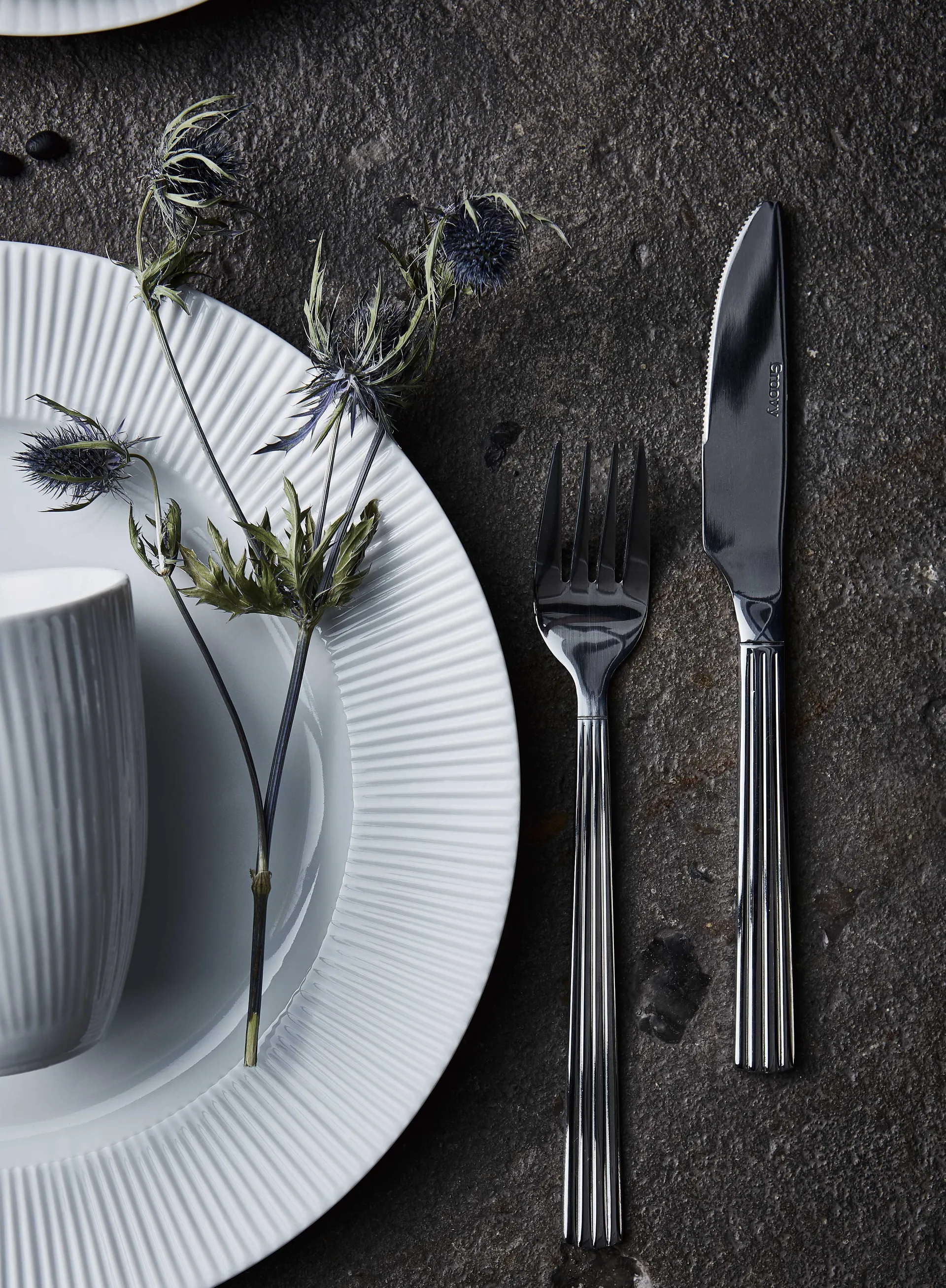 Set de couverts Groovy, 48 pièces Aida