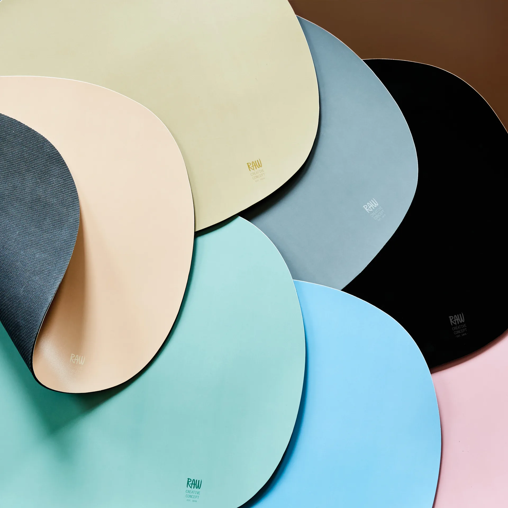 Set de table en silicone Raw Creative 41x33,5 cm, Vert Aida