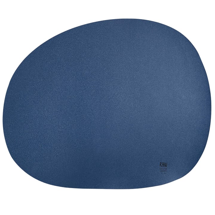 Set de table Raw 41 x 33,5 cm - Bleu foncé - Aida