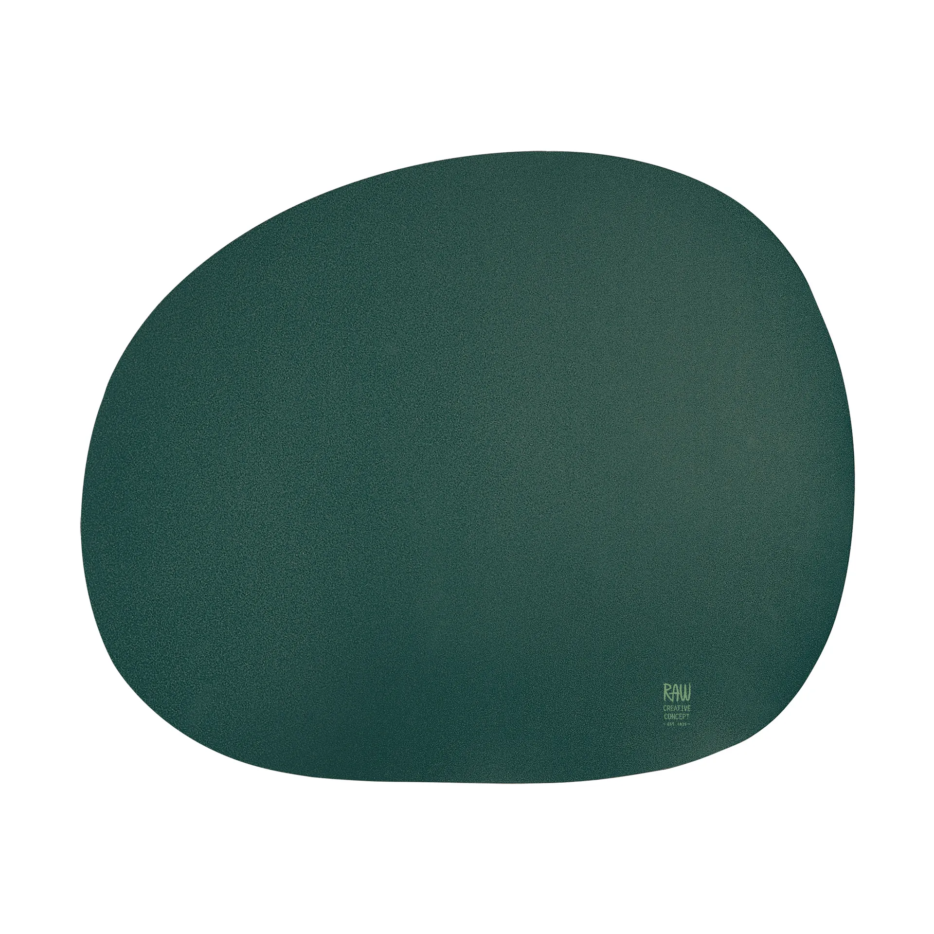 Set de table Raw 41 x 33,5 cm, Vert foncé Aida