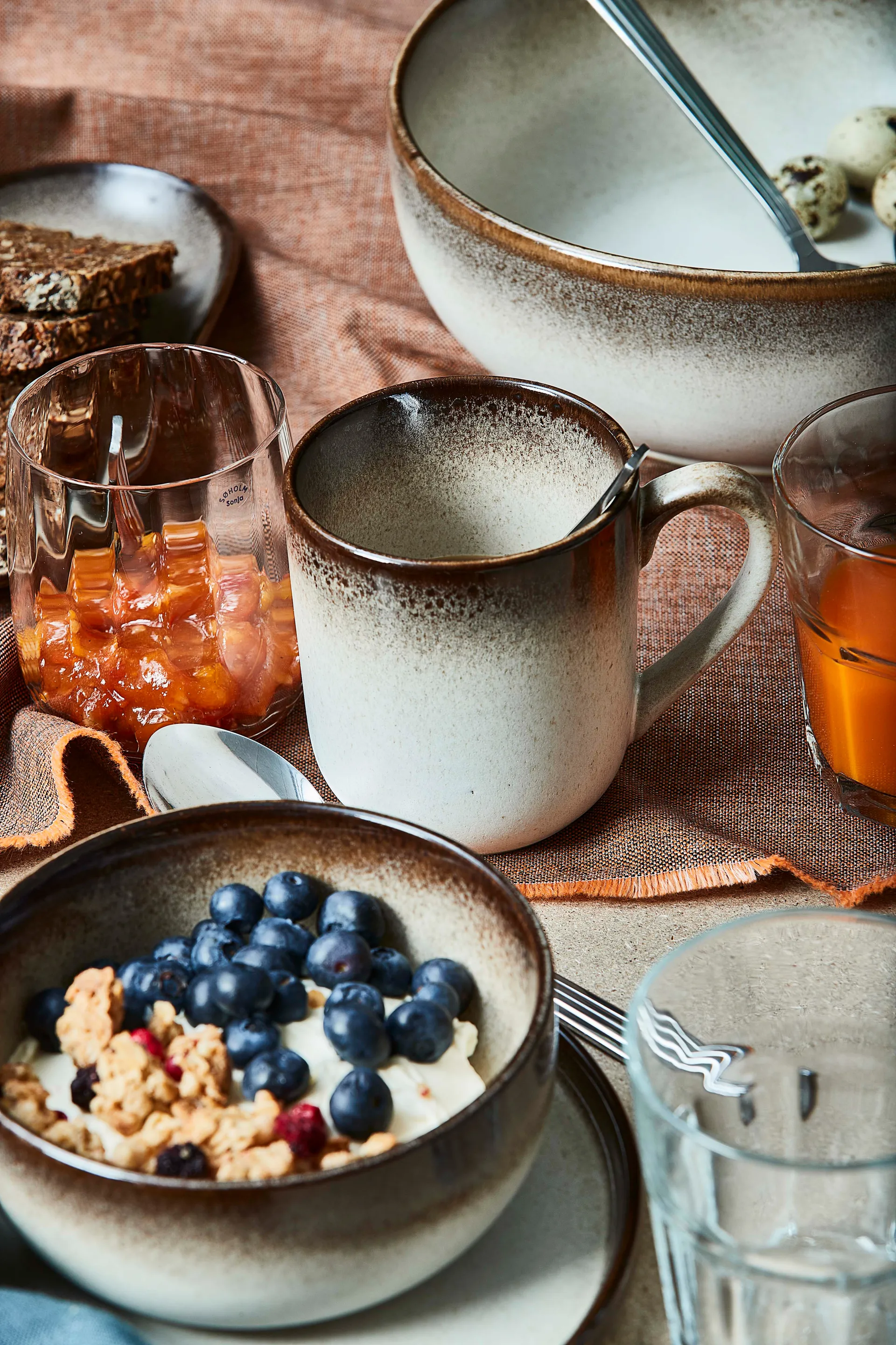 Søholm Sonja salladsbol Ø24 cm, Brown Aida