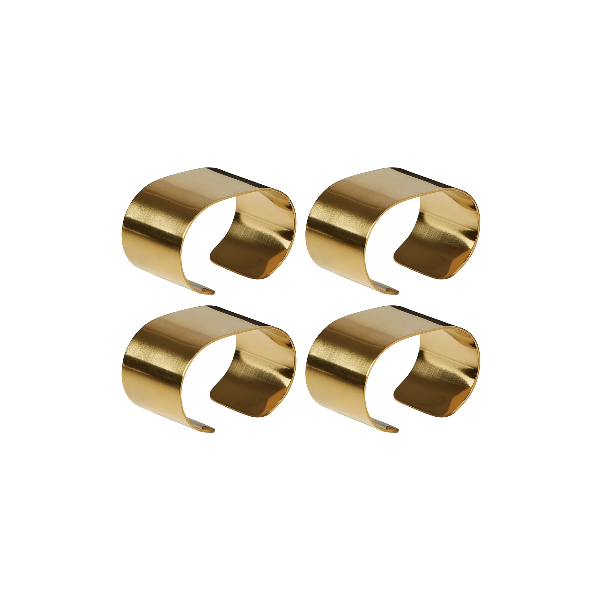 Support pour serviettes Raw Lot de 4, Gold Aida
