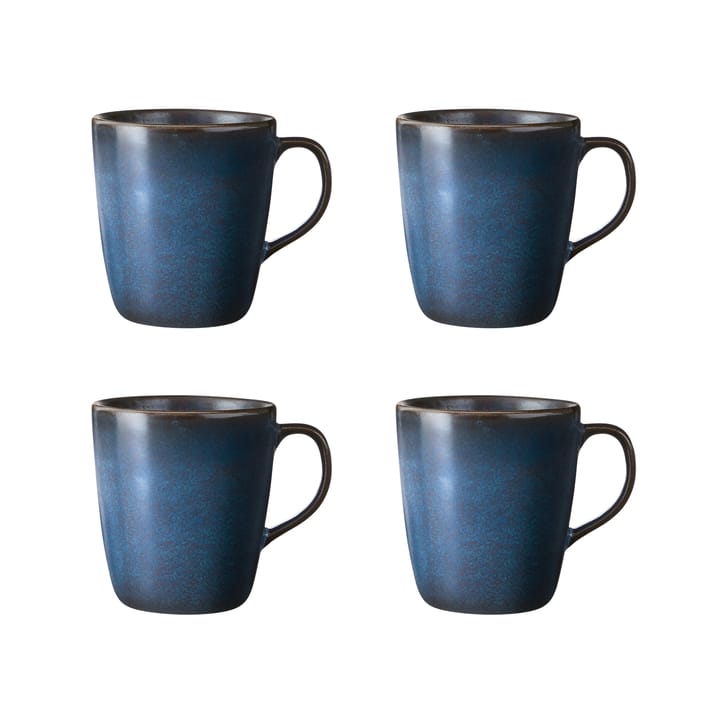 Tasse avec poignée Raw 35 cl Lot de 4 - Midnight blue - Aida