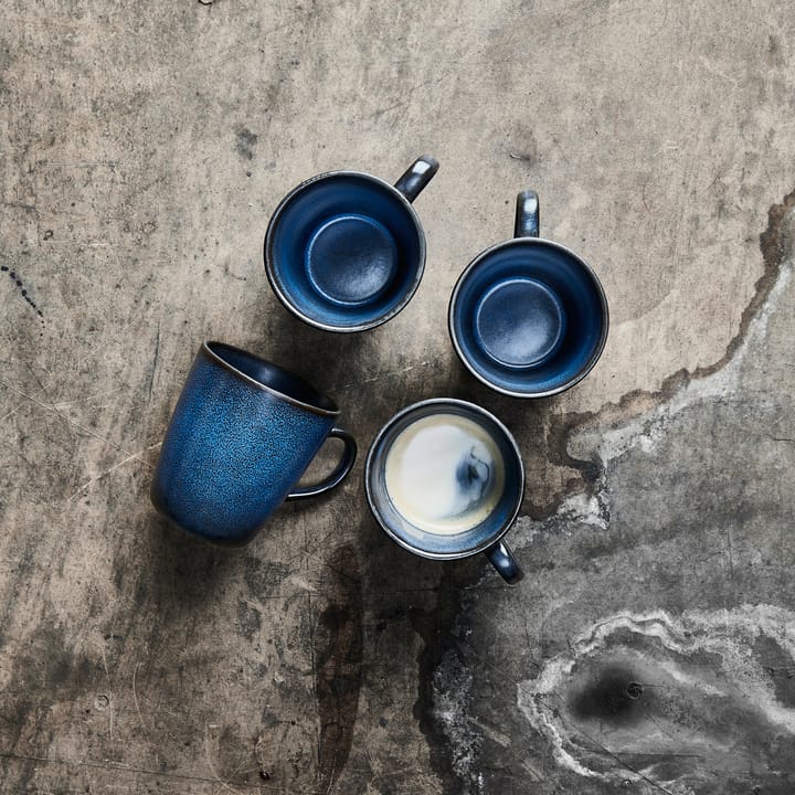 Tasse avec poignée Raw 35 cl Lot de 4 - Midnight blue - Aida