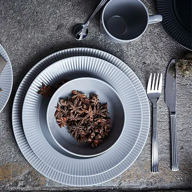 Tasse Groovy Ø 27 cm, Gris Aida