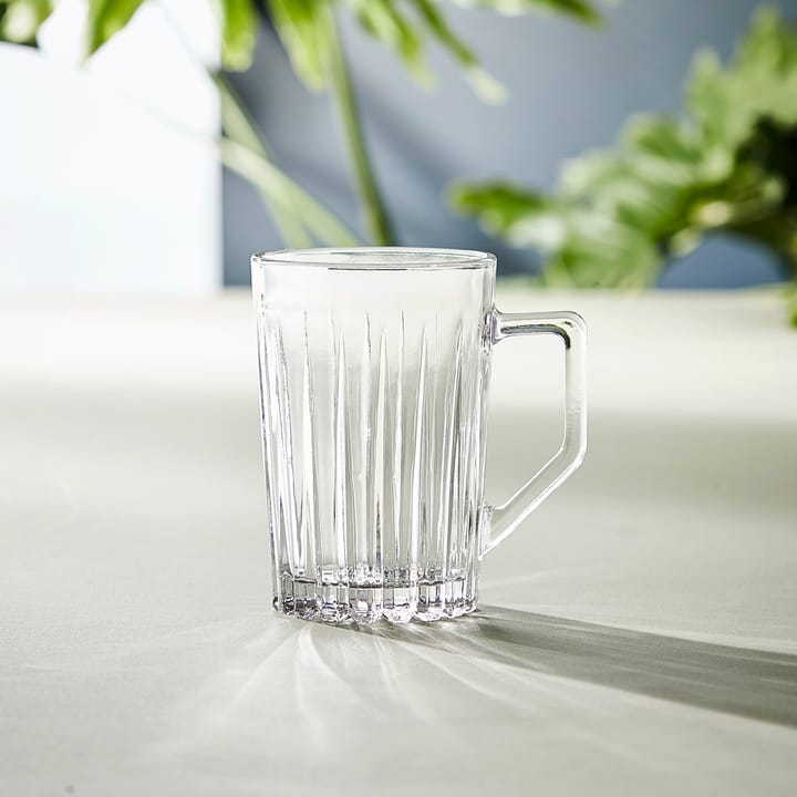 Verre avec anse Relief lot de 4 - Clair - Aida