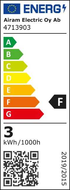 Airam LED source lumineuse G9 - clair, dimmable, 2700K 300lm 3W - Airam