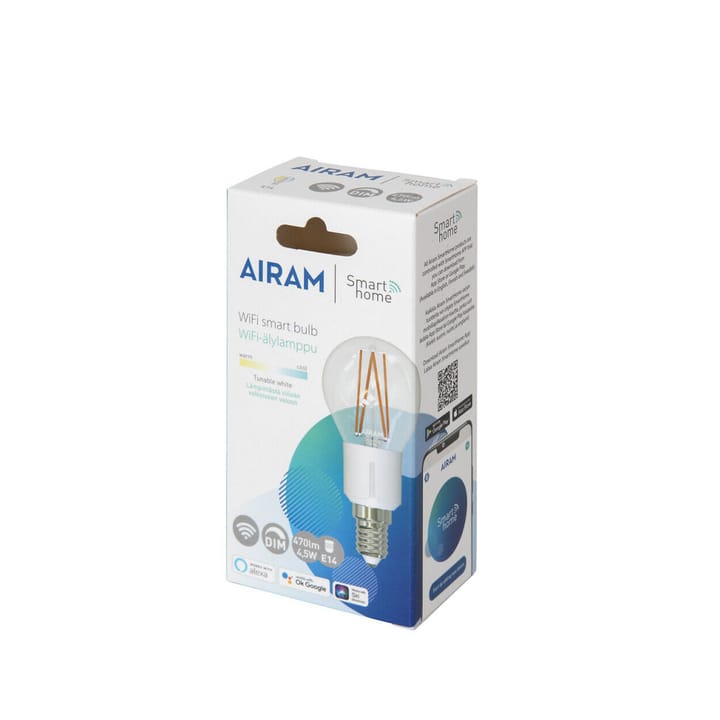 Ampoule à filament LED Airam Smarta Hem Filament LED-klot - clair e14, 5w - Airam