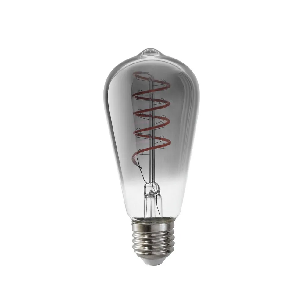 Ampoule Airam Filament LED-Edison, fumée, réglable, spirale e27, 5w Airam