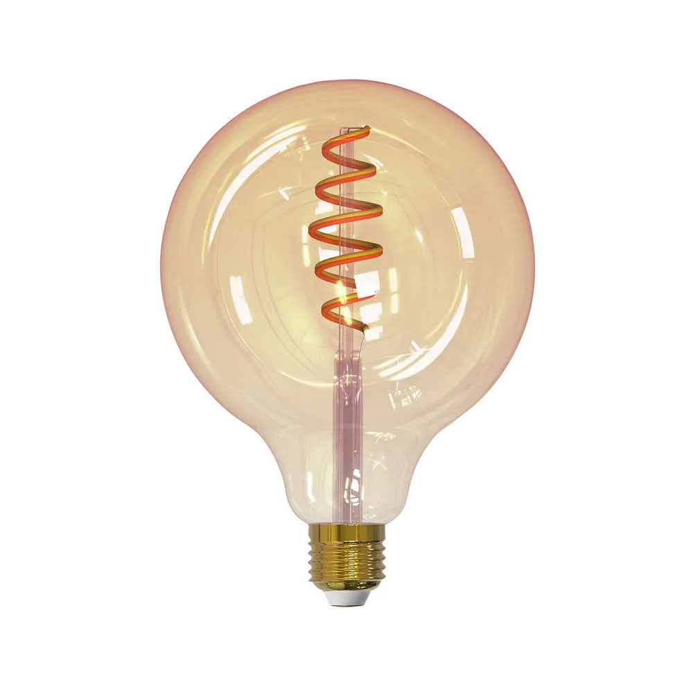 Ampoule LED à filament Airam Smarta Hem, ambre, 125mm, spirale e27, 6w Airam