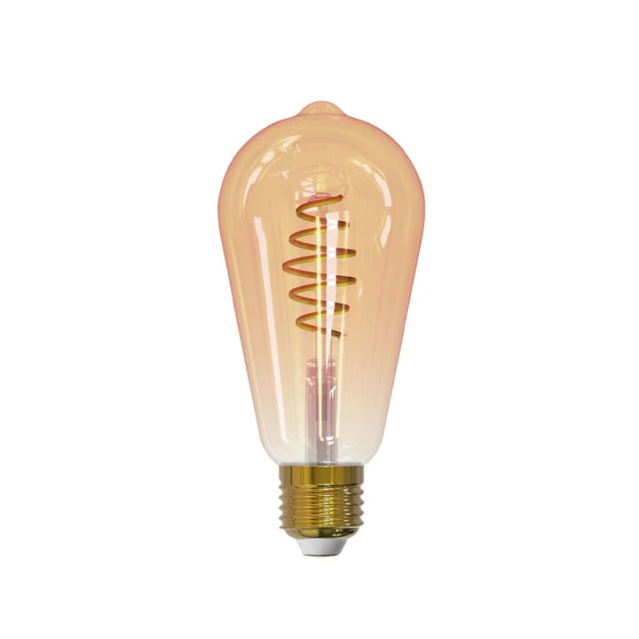 Ampoule LED-Edison Airam Smarta Hem Filament - ambre, st64, spirale e27, 6w - Airam