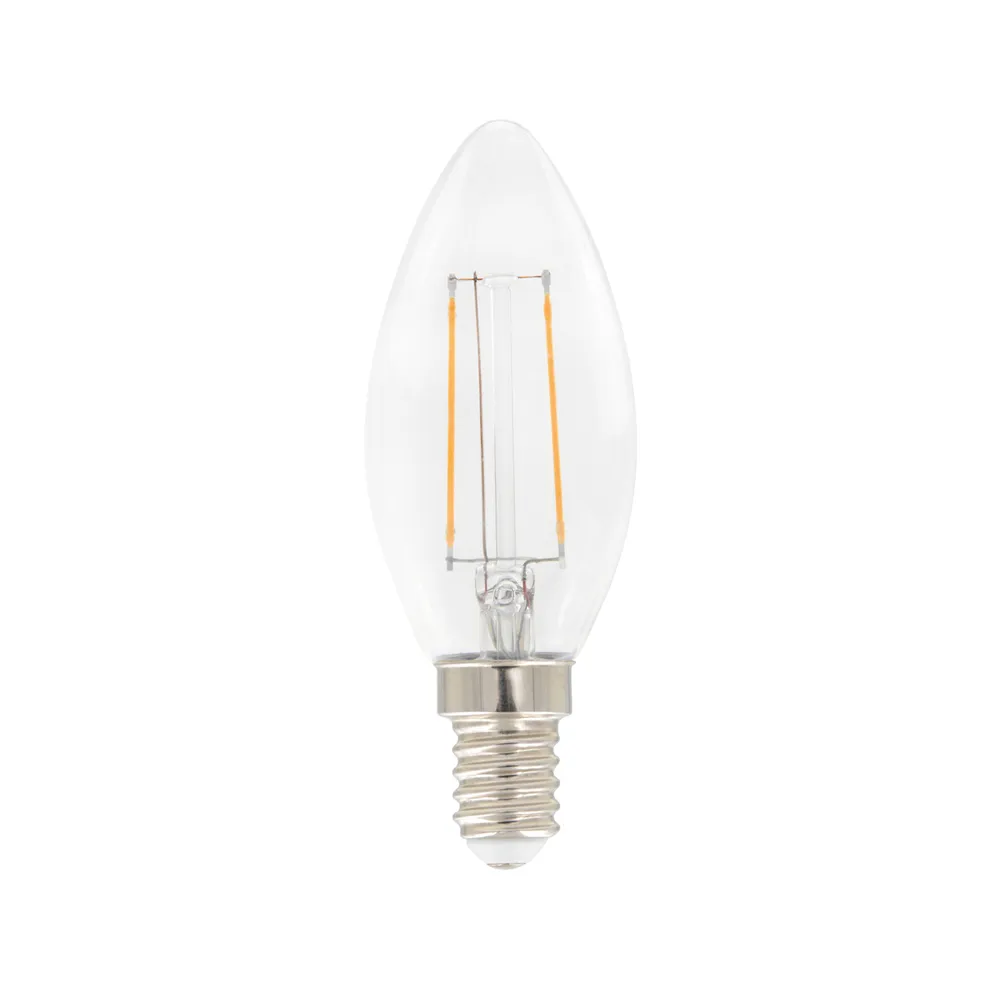Bougie à filament LED Airam - ampoule C35, Clair, dimmable e14, 3w Airam