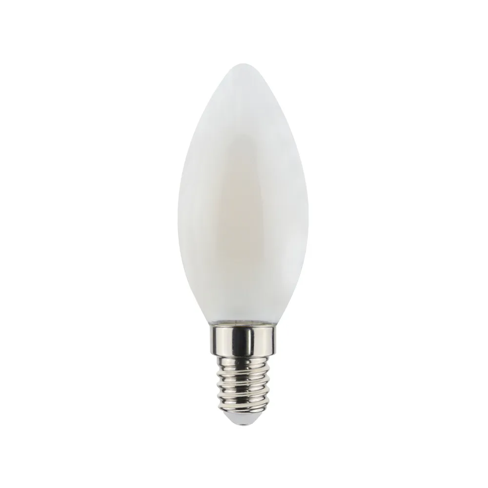 Bougie LED filament Airam C37 source de lumière, Opal, dimmable e14, 5w Airam