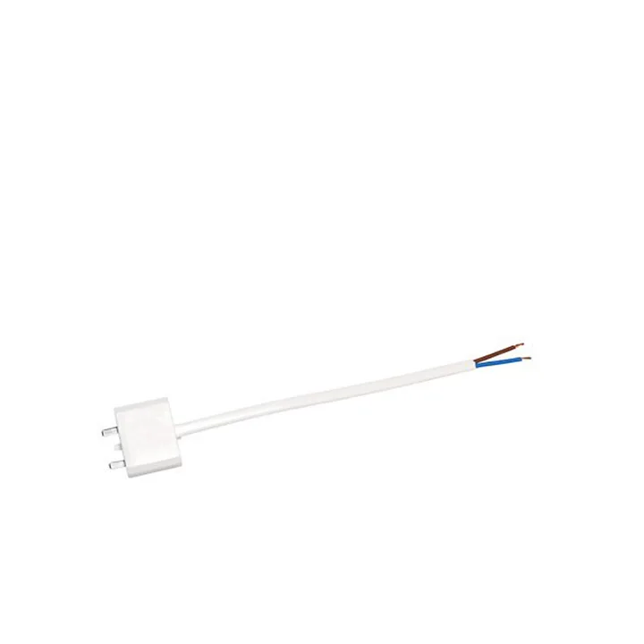 Fiche DCL avec mise à la terre, sans câble - blanc, avec fil 18 cm, non mis à la terre - Airam