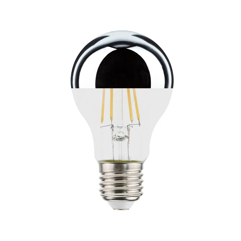 LED Top Mir source de lumière, transparent/argent, e27 a60, k2700 e27, 7w Airam