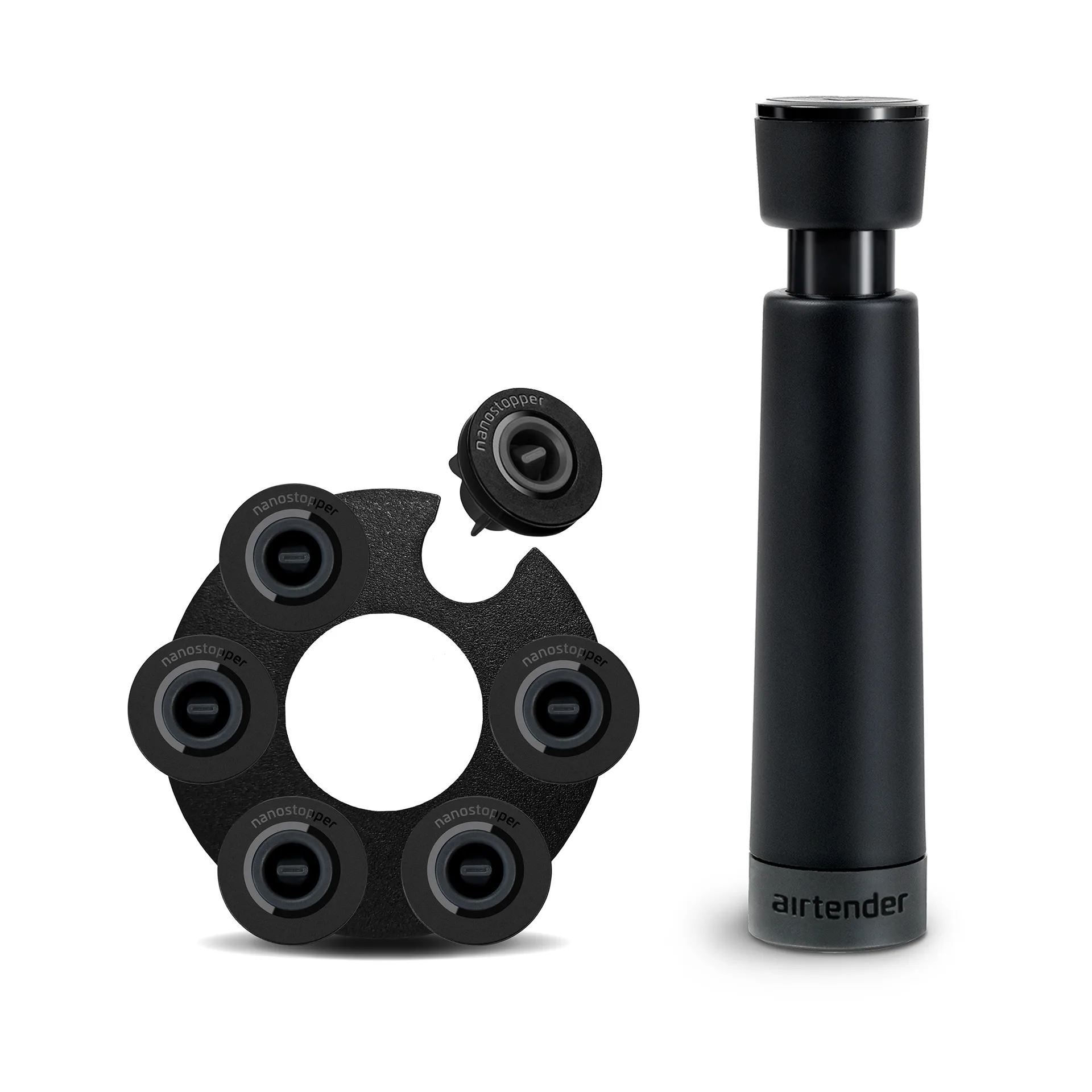 Coffret cadeau Airtender, bouchon sous vide pour vin, 6 bouchons Airtender