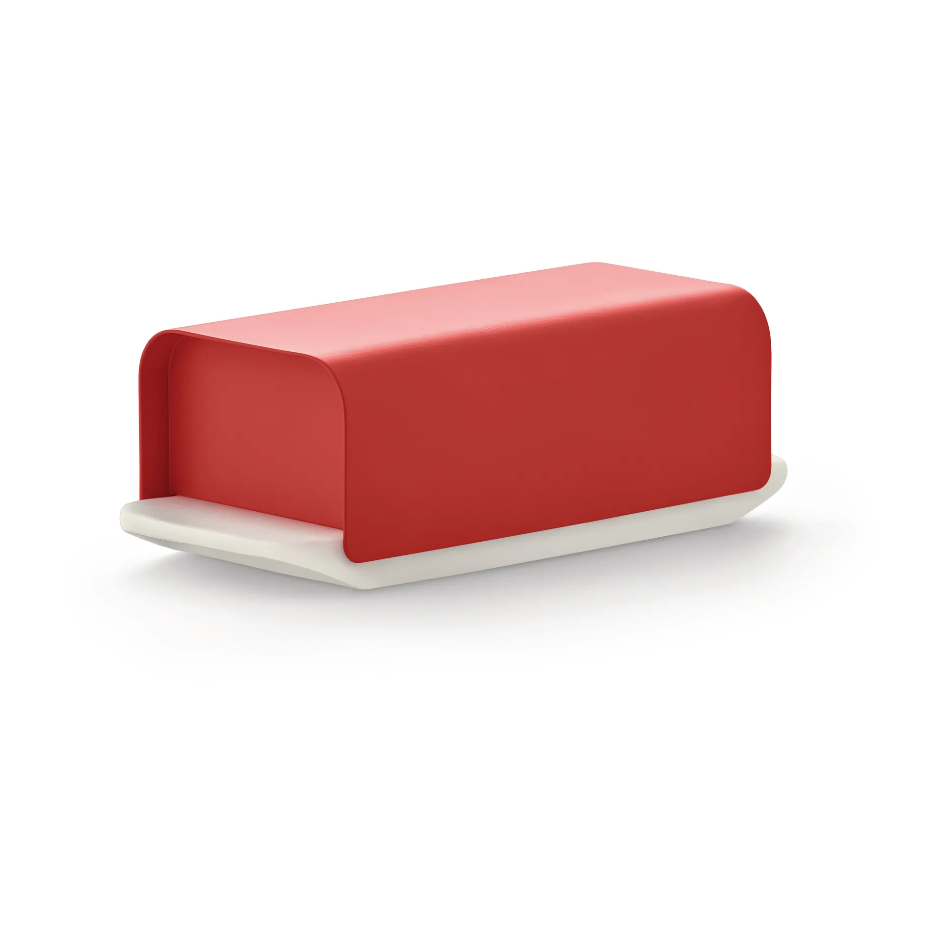 Beurrier Mattina 9,5x21 cm, Rouge-acier inoxydable Alessi