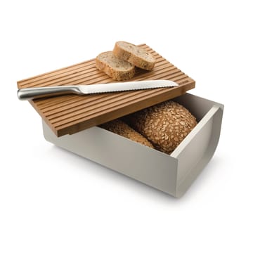 Boîte à pain Mattina 34 cm - Gris chaud-bambou - Alessi