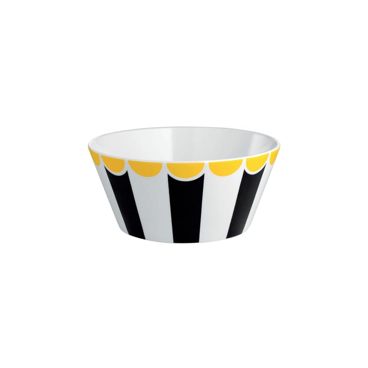 Bol Circus porcelaine Ø 16 cm - Noir-blanc-jaune - Alessi