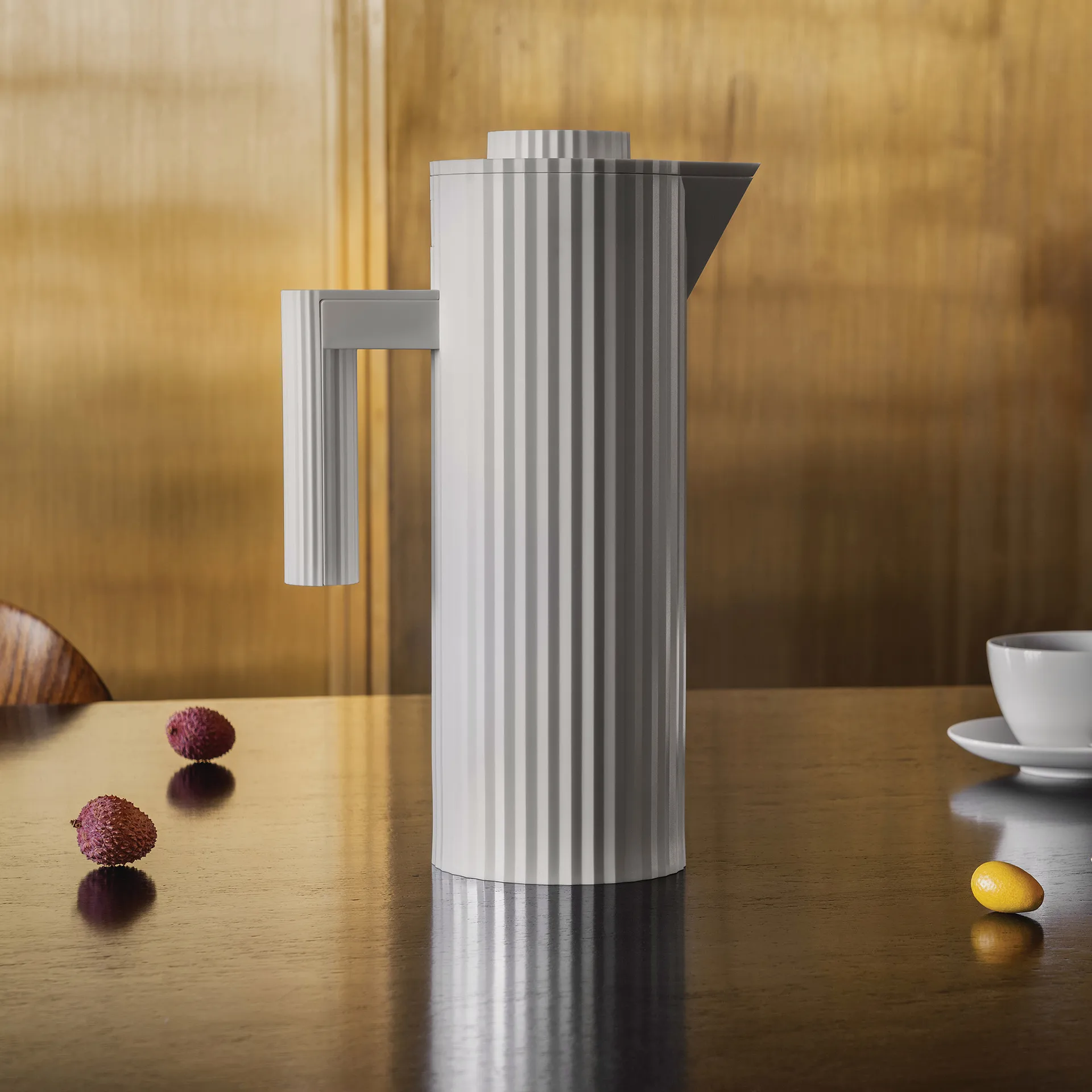Bouteille thermos Plissé 1 L, Blanc Alessi