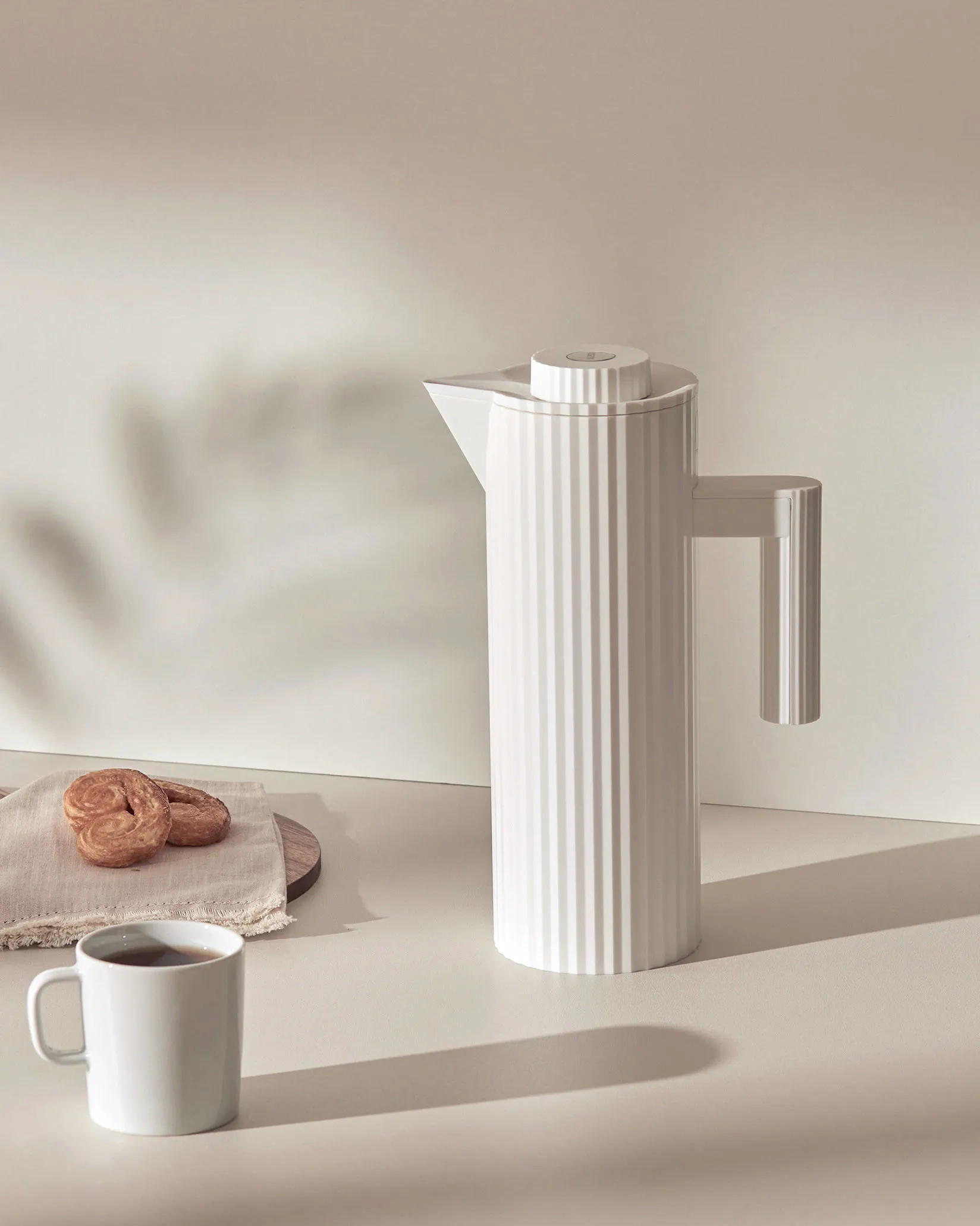 Bouteille thermos Plissé 1 L, Blanc Alessi