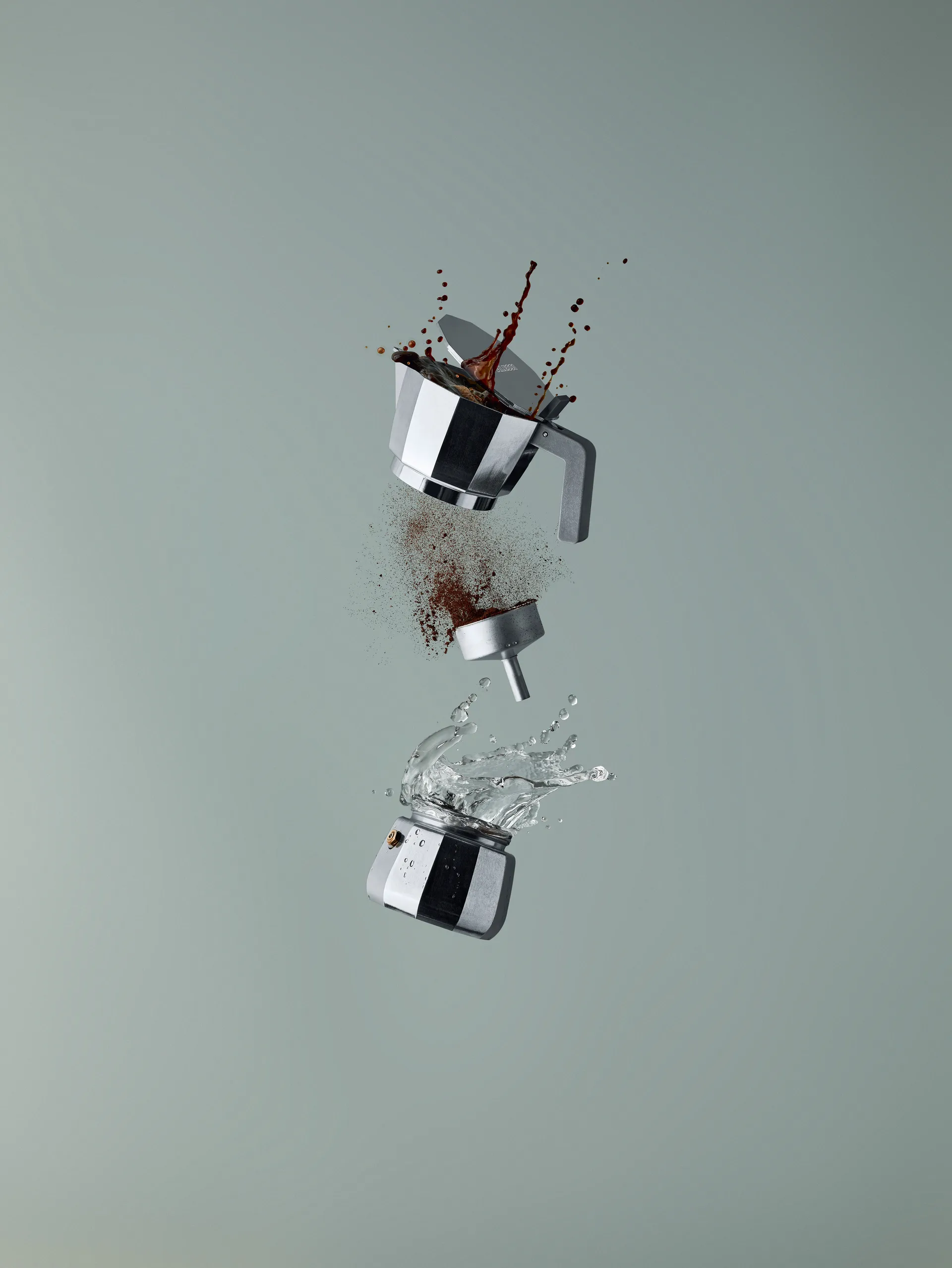 Cafetière espresso à induction Moka, 9 tasses Alessi