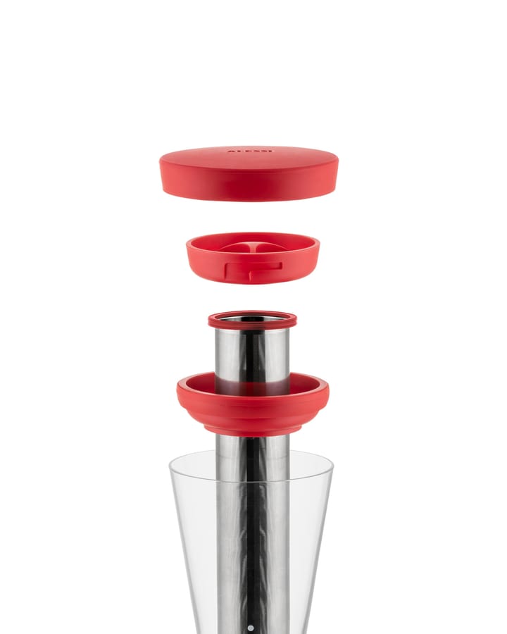 Carafe Mazagran pour le café à froid, Rouge Alessi