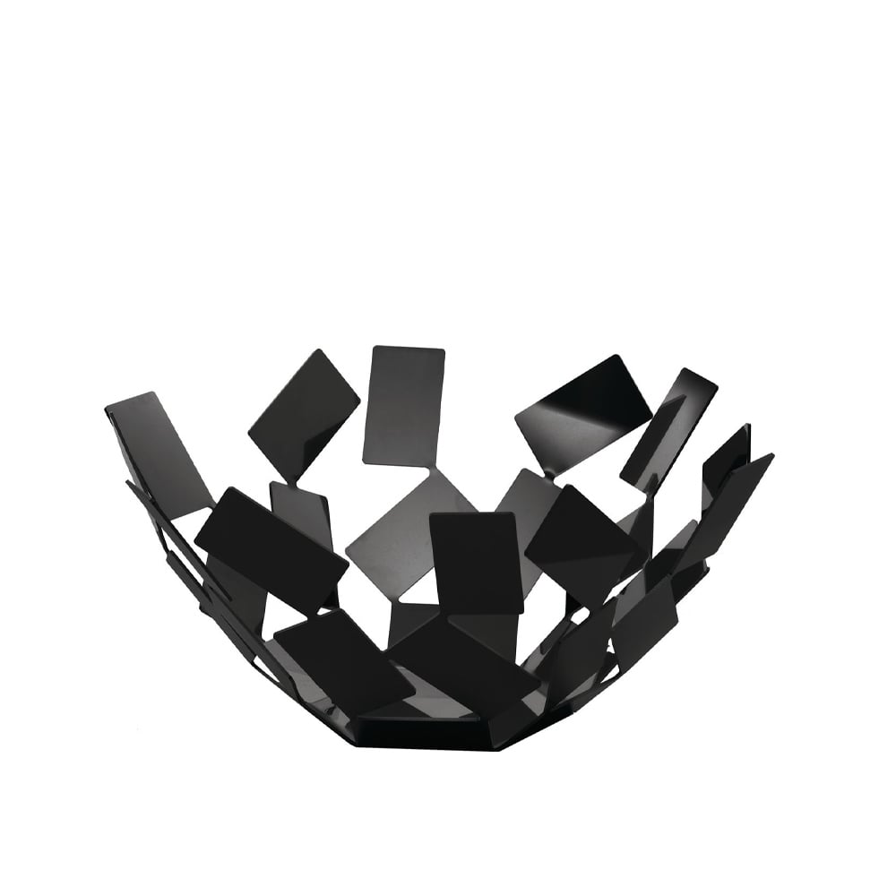 Alessi Corbeille à fruits La Stanza dello Scirocco noir, large