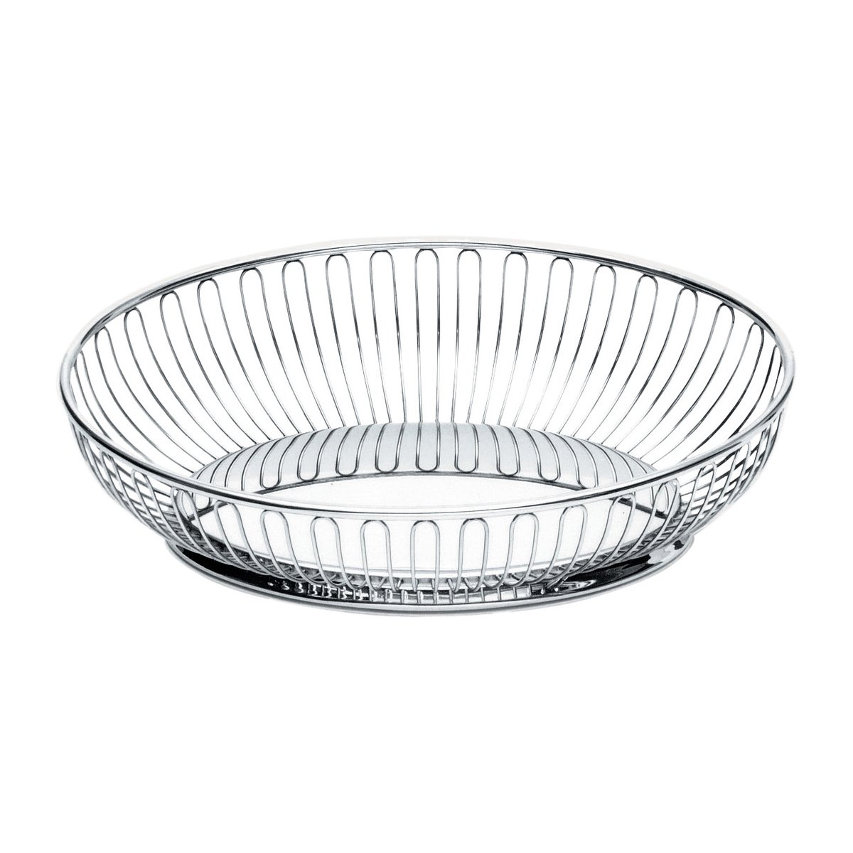 Alessi Corbeille métallique ovale 20x28 cm Acier inoxydable