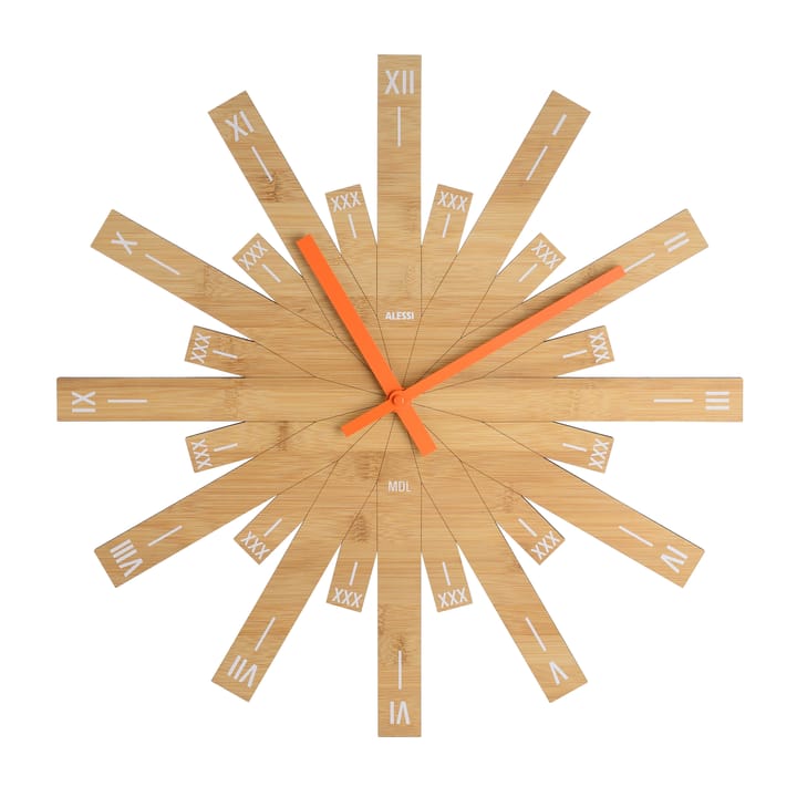 Horloge murale Raggiante - Bambou - Alessi