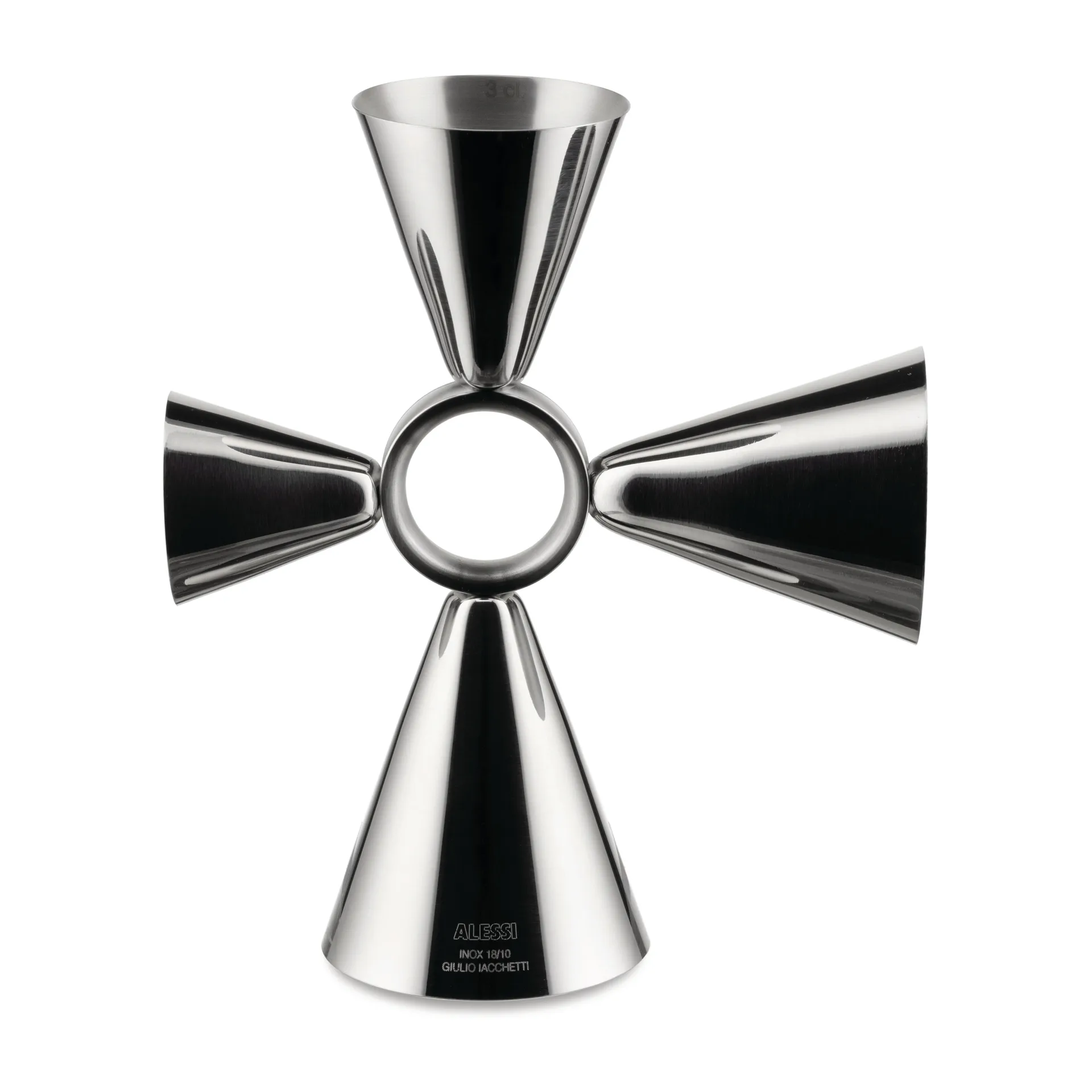 Mesure à boire Quadri combo jigger, Acier inoxydable Alessi