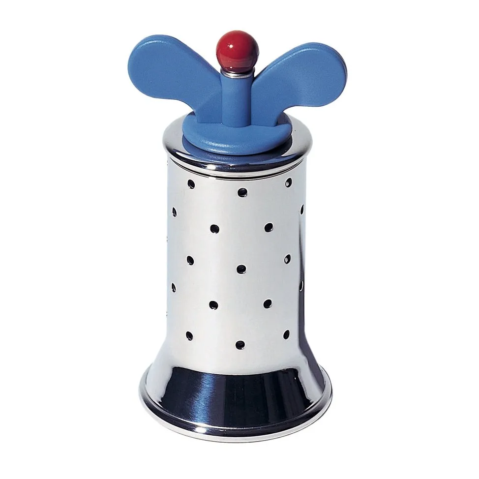 Moulin à poivre Alessi, bleu-acier inoxydable Alessi