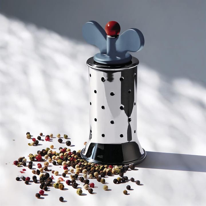 Moulin à poivre Alessi, bleu-acier inoxydable Alessi