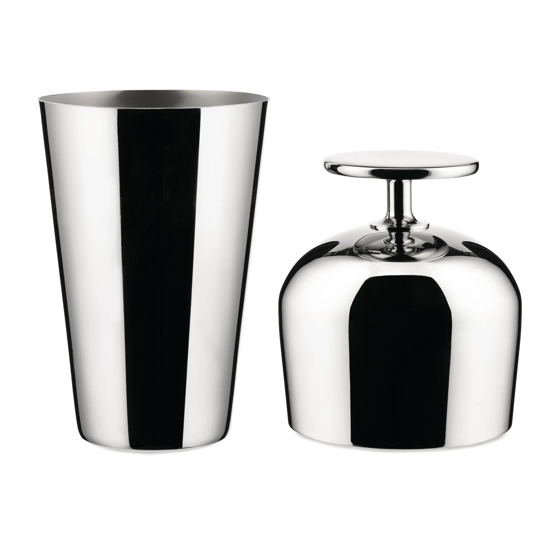 Shaker Parisienne en acier inoxydable, 50 cl Alessi