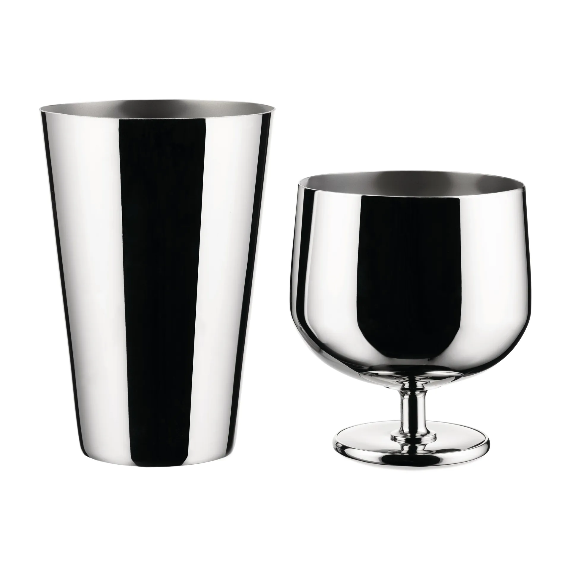 Shaker Parisienne en acier inoxydable, 50 cl Alessi