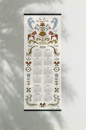 Calendrier Dalahäst 2026 - 35x90 cm - Almedahls