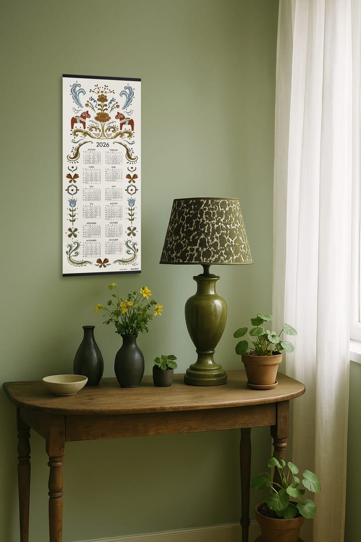 Calendrier Dalahäst 2026, 35x90 cm Almedahls
