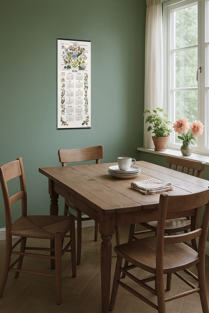 Calendrier Landskapsblommor 2026, 35x90 cm Almedahls