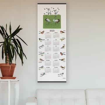 Calendrier "oiseaux de Suède" 2023 - 35x90 cm - Almedahls