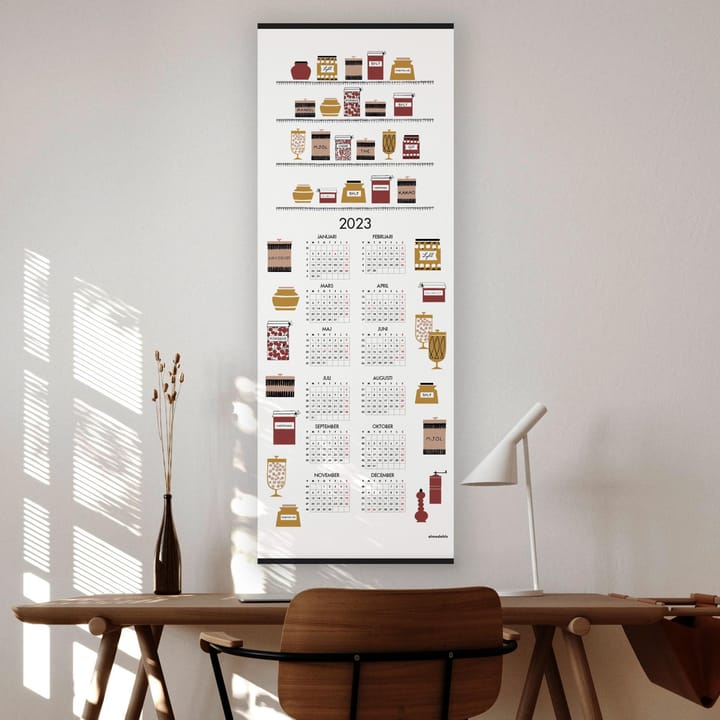 Calendrier " pots à confitures" 2023, 35x90 cm Almedahls