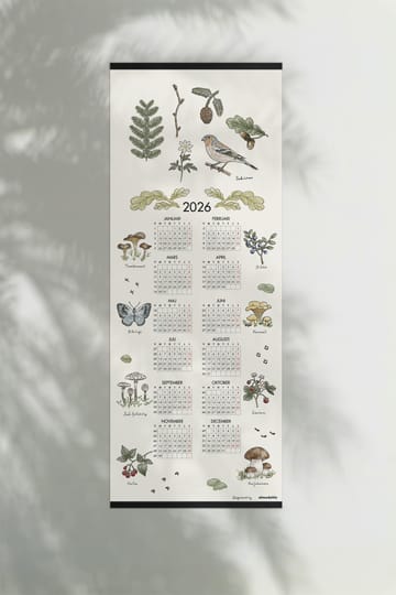 Calendrier Skogsvandring 2026 - 35x90 cm - Almedahls